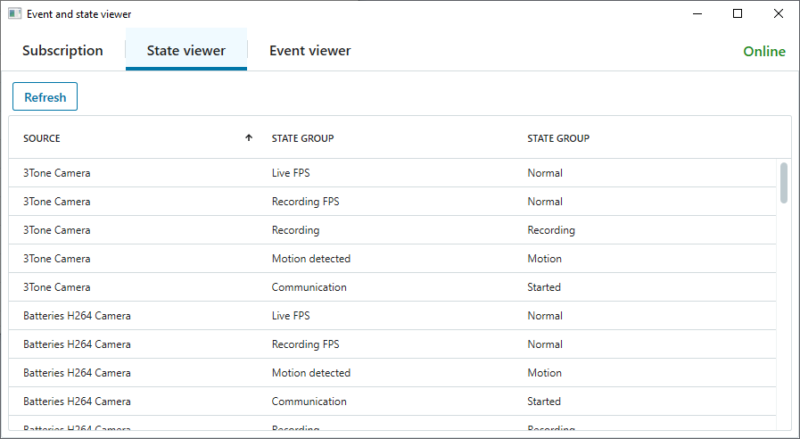 Event and State Viewer