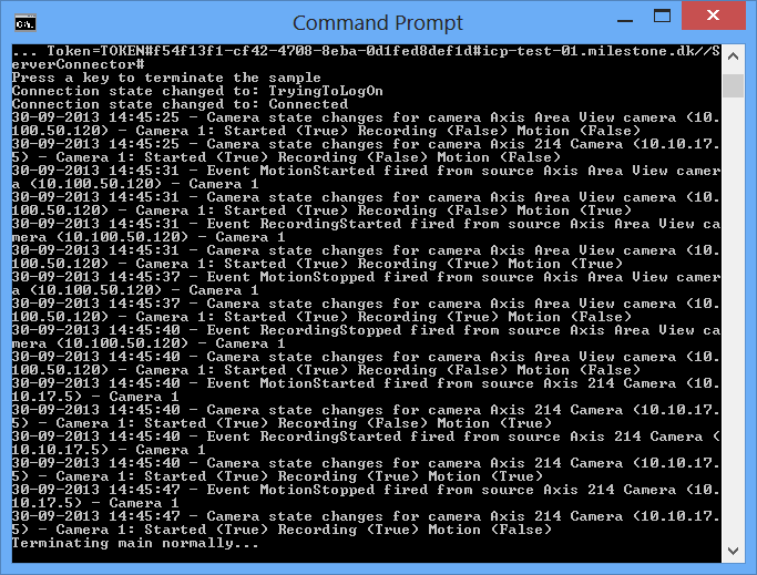 Status Session Console