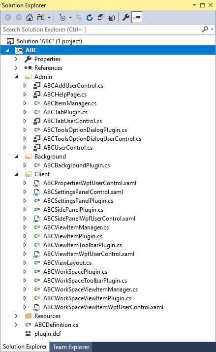 Solution Explorer