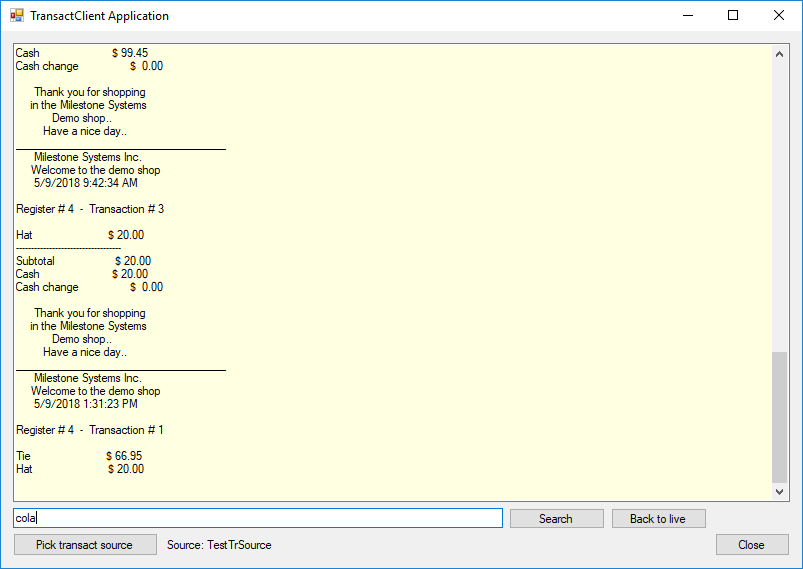 Transact Client