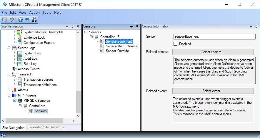 3 Sensors in Sensor Monitor