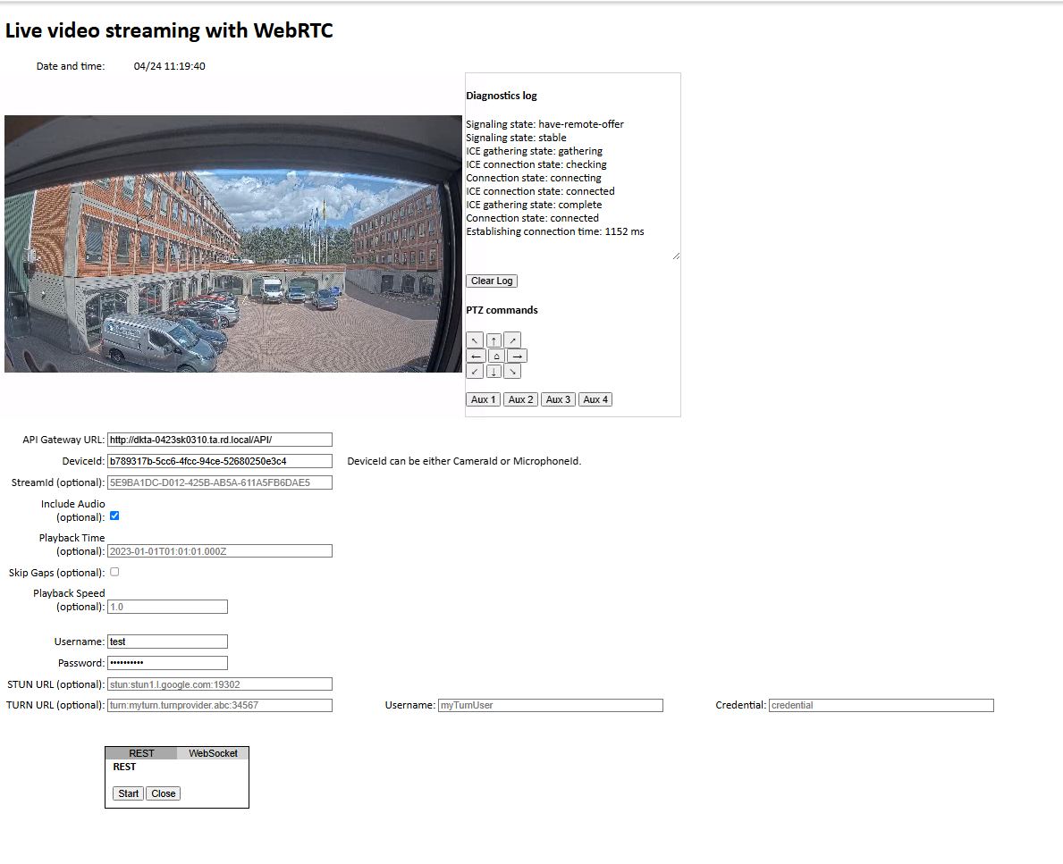 WebRTC - JavaScript client